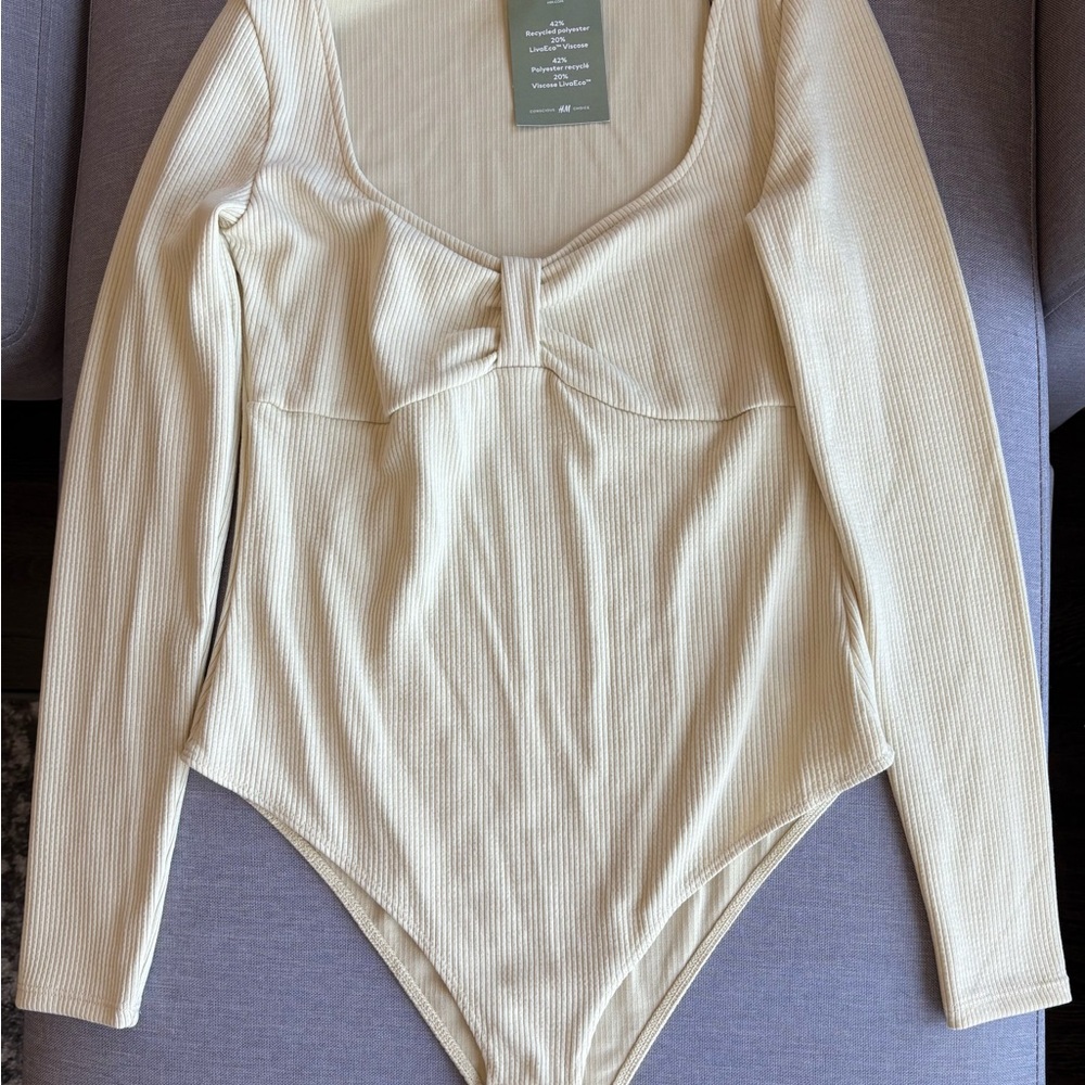 Butter Yellow Long Sleeve Bodysuit